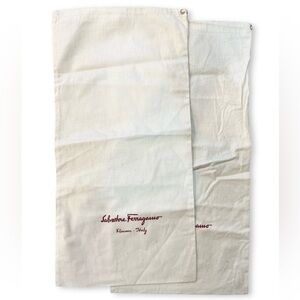2 Salvatore Ferragamo Shoe Dustbags pair of two shoe bags